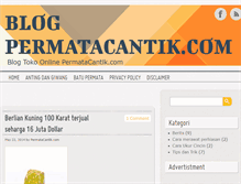 Tablet Screenshot of blog.permatacantik.com